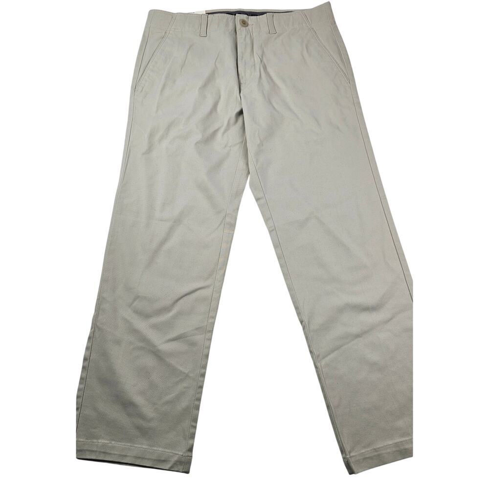 NWT haggar sustainable stretch chino putty khaki work pants sz 32x29 in motion